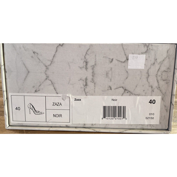 Jessica Rich Womens Slip On Pointed Toe Padded Insole Pumps ZAZA NOIR Black 40 - Picture 6 of 6